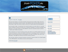 Tablet Screenshot of jouer-poker.eu